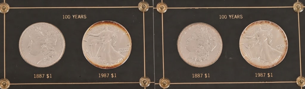 Five 100 Year U.S. Silver Dollar Sets - 2
