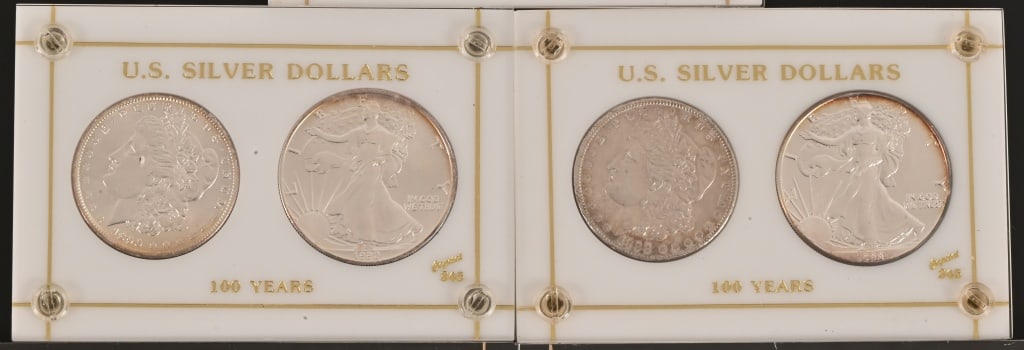 Five 100 Year U.S. Silver Dollar Sets - 3