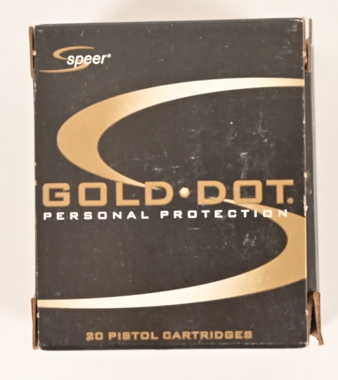 120 Rounds .327 Federal Magnum: Speer Gold Dot, personal protection, 100 grain.