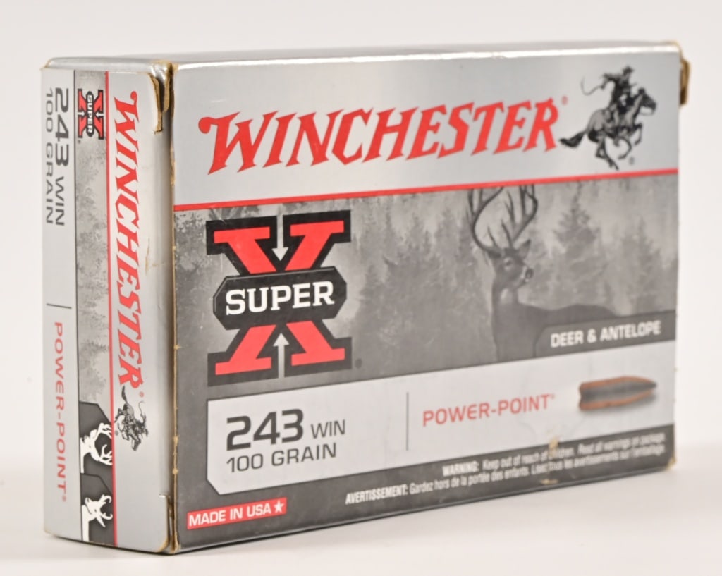 100 Rounds Winchester .243 Factory Ammo (1 of 2)