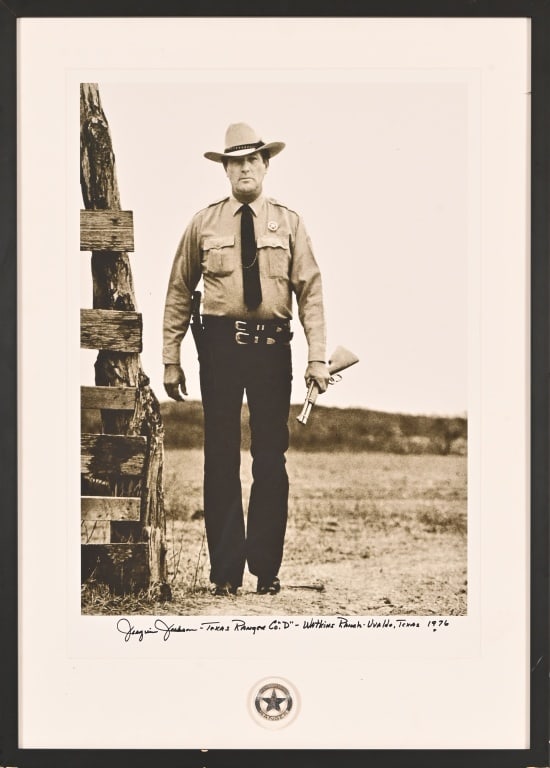 Texas Ranger Joaquin Jackson Signed Print & Badge (1 of 7)