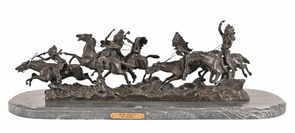War Party Bronze Statue By Carl Kauba (1 of 19)