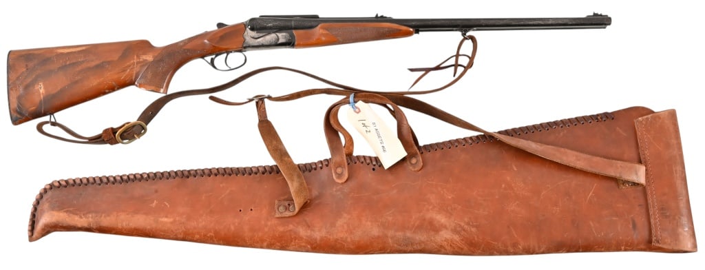 Yellowstone 1923 Spencer Dutton Rifle & Scabbard: Screen used by Spencer Dutton in season 1. Double rifle stunt gun (hard rubber) & leather rifle scabbard, clearly seen in several scenes.