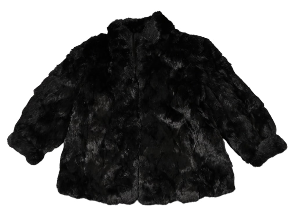 Yellowstone Prop Dyed Rabbit Fur Coat: From the popular TV series Yellowstone. Black, no size available