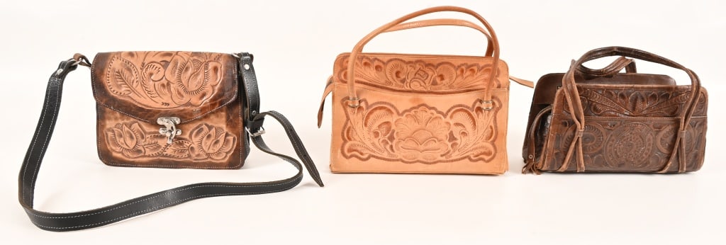 Yellowstone Prop Tooled Leather Purses (3) (1 of 8)
