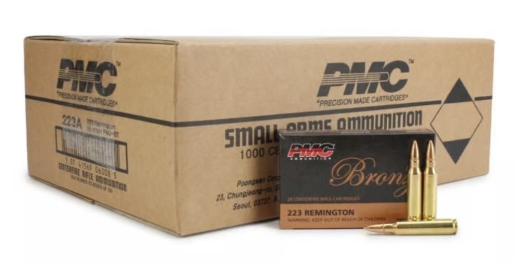 .223 PMC 223A Ammuntion Factory Sealed 5000 Rounds: 5 Factory sealed case of 50 x 20 round boxes.