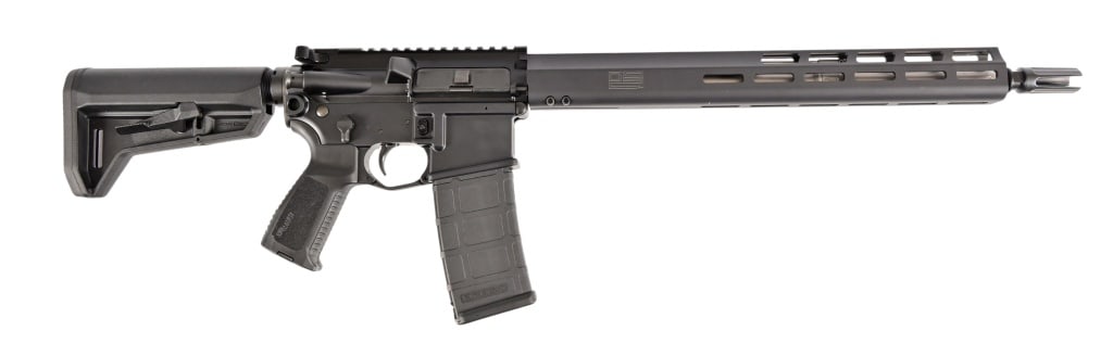 Sig Sauer M400 AR15 5.56 Carbine: S/N: 20L090309. 18" barrel, textured grips, adjustable rear stock. Modern.