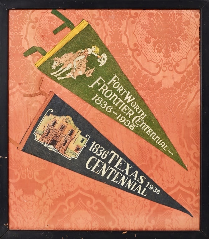 Texas 1936 Centennial Celebration Banners (1 of 2)