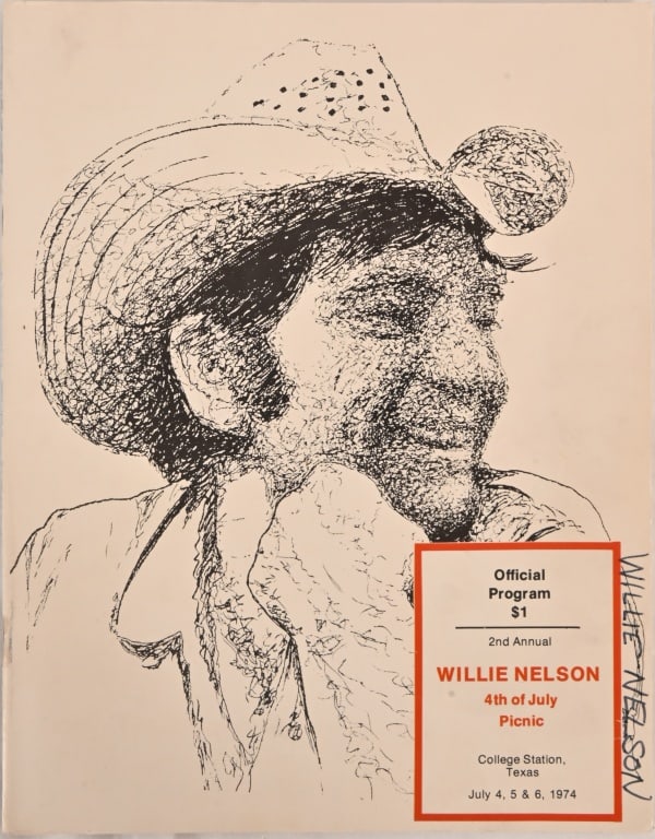 Willie Nelson 4th of July Picnic Program 1974 (1 of 5)
