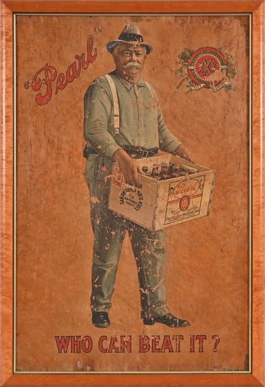Pearl San Antonio Brewing Wood Texas Beer Sign (1 of 6)