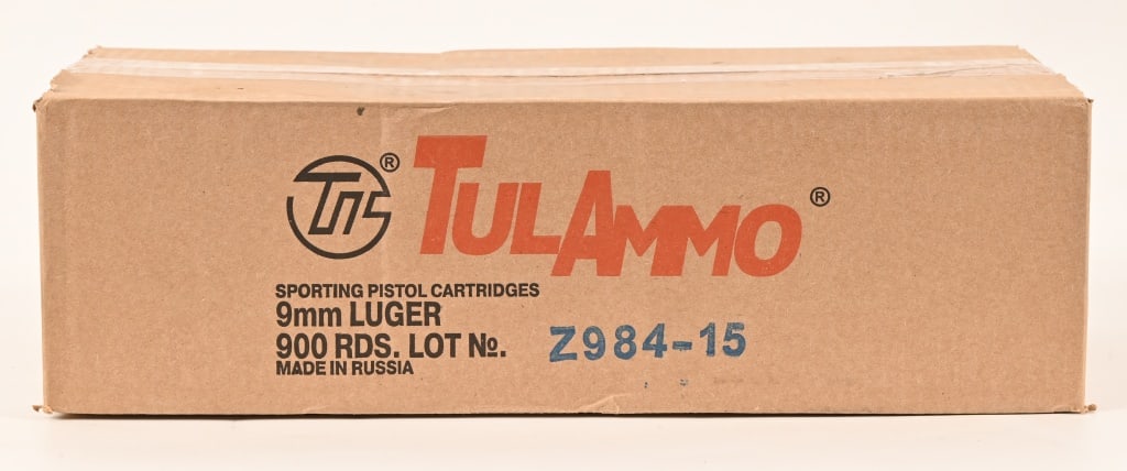 9mm Tula Ammunition 10 x900 Round Tins 9000 Rounds (1 of 2)