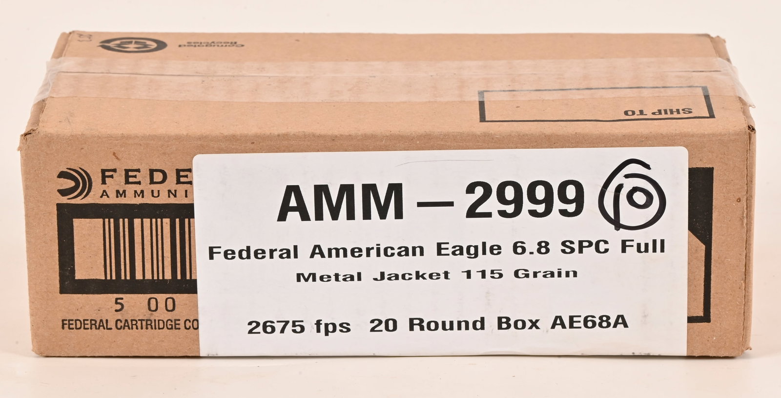 6.8 SPC Federal Ammunition FMJ 1000 Rounds (1 of 2)