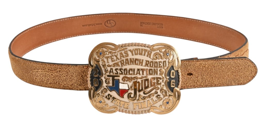 Yellowstone Prop Rodeo Buckle With Belt (1 of 7)
