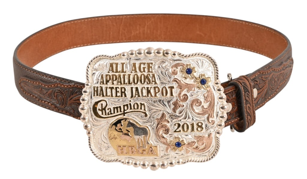 Yellowstone Prop Rodeo Buckle With Belt (1 of 6)