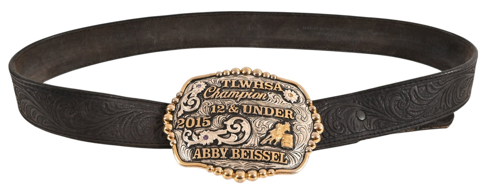 Yellowstone Prop Rodeo Buckle With Belt: Yellowstone Prop Rodeo Buckle With Belt.