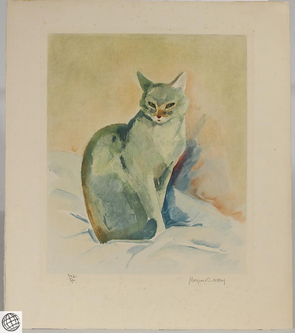 Cat Portrait JACQUES LEHMANN NAM C1930 Vintage Original (1 of 7)