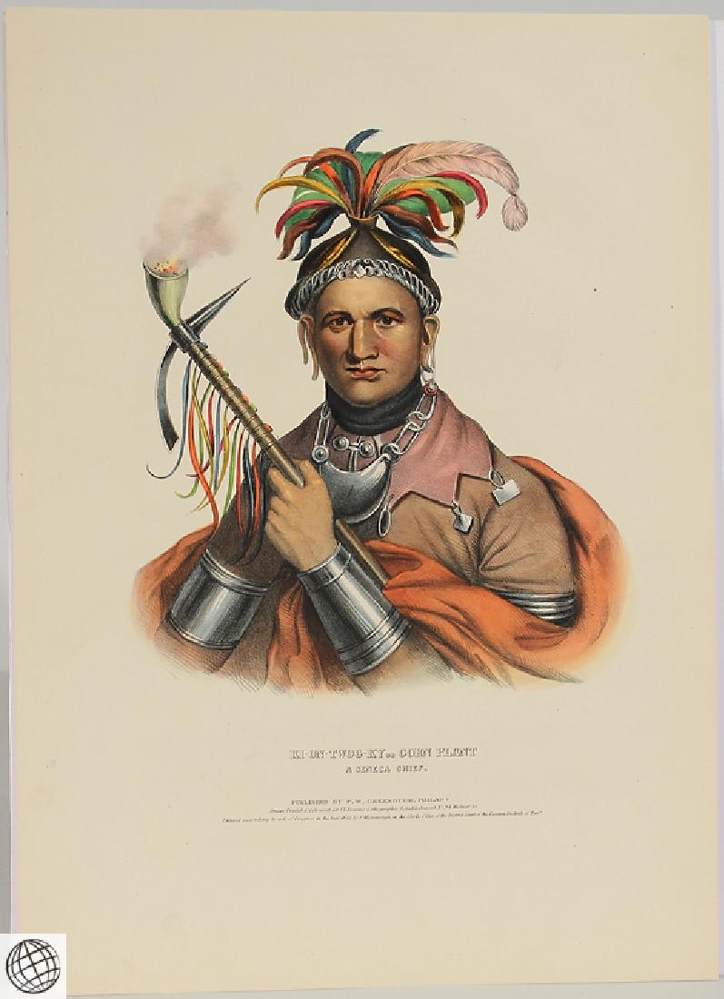 Ki-On-Twog-Ky MCKENNEY HALL Hand Colored Lithograph (1 of 6)