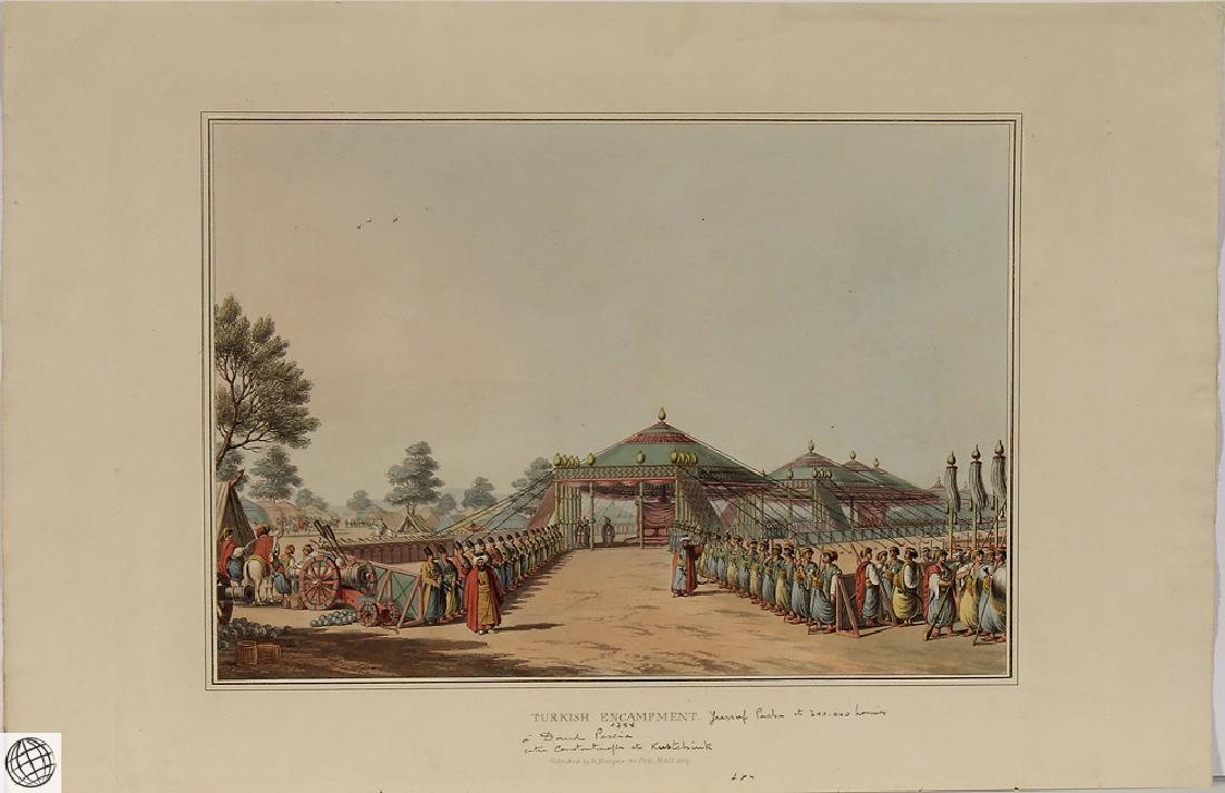 Turkish Encampment LUIGI MAYER Hand Colored Aquatint (1 of 6)