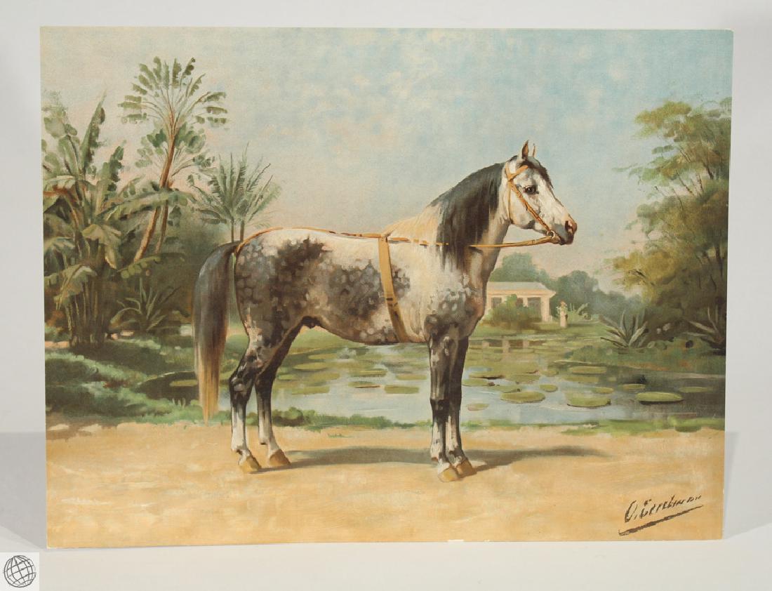 Sandlewood OTTO EERELMAN Color Lithograph Goffart Horse (1 of 6)