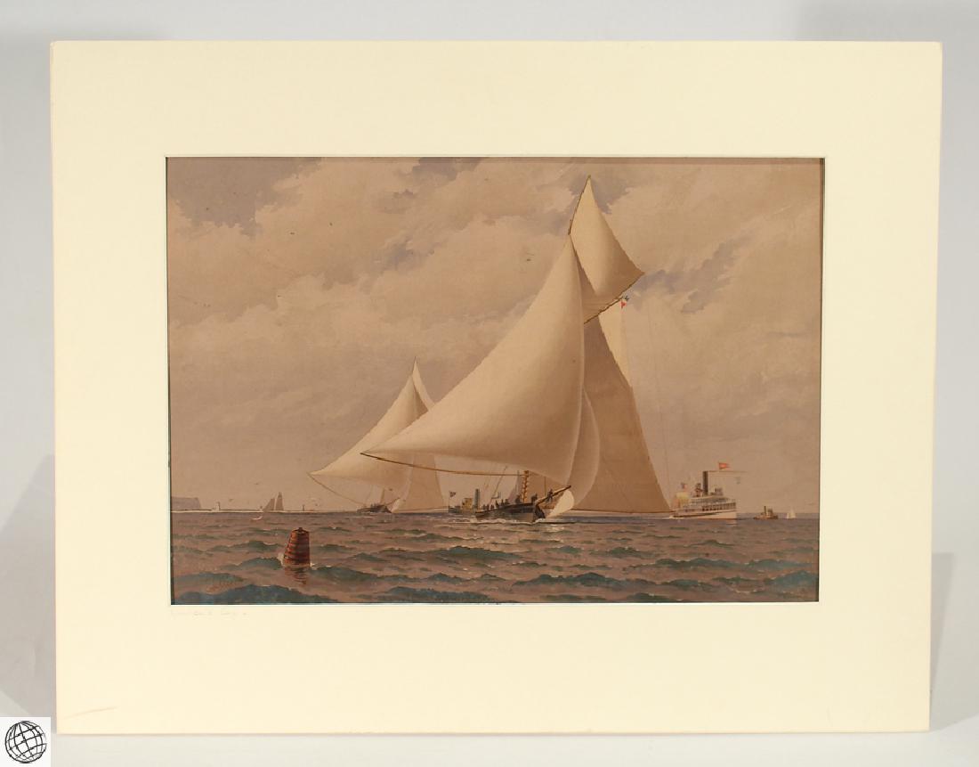 America's Cup FREDERIC S. COZZENS Color Lithograph (1 of 6)