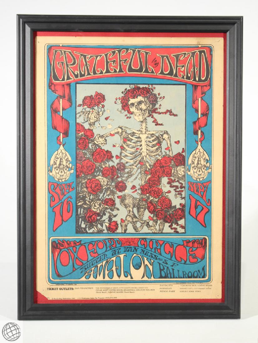Grateful Dead Family Dog STANLEY MOUSE Rare Original: Details: This rare and highly collectible authorized second printing of the iconic Family Dog Grateful Dead at Avalon Ballroom concert poster from 1966 bears the telltale "(2)" and "The Bindweed Press
