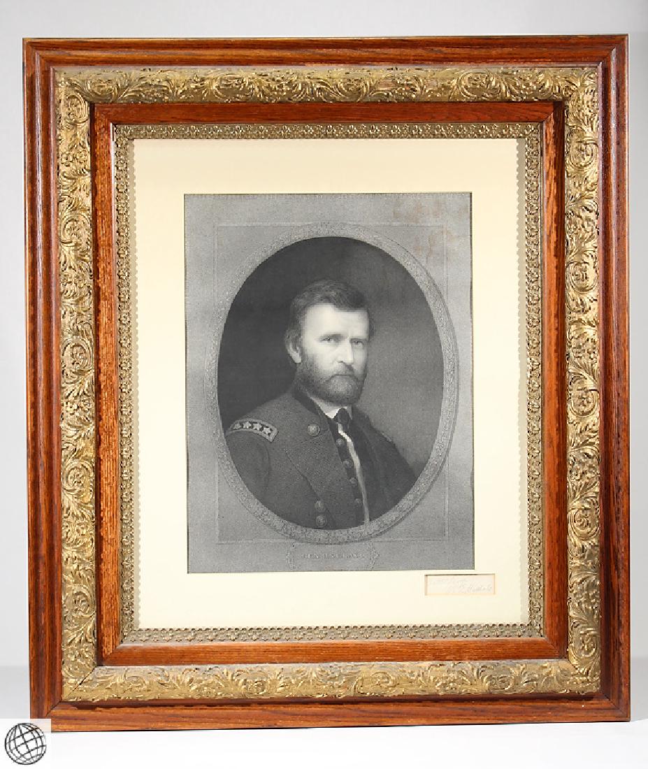 General Grant WILLIAM E. MARSHALL Antique Original 19th: Details: This monumental and iconic portrait engraving depicting Civil War protagonist General Grant is a special artist proof inscribed and signed in pencil by the artist William E. Marshall. The ori