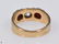 14k Gold OLD EUROPEAN CUT DIAMOND AND GARNET RING 1920 - 4