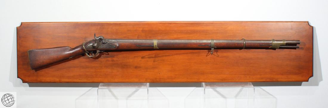 Danzig PERCUSSION MUSKET Dated 1837 Mounted On Board: Details: This Danzig percussion musket is mounted on board and dated 1837. Please attend our live sale to inspect this and many more rare and collectible firearms, edged weapons, and other Civil War r