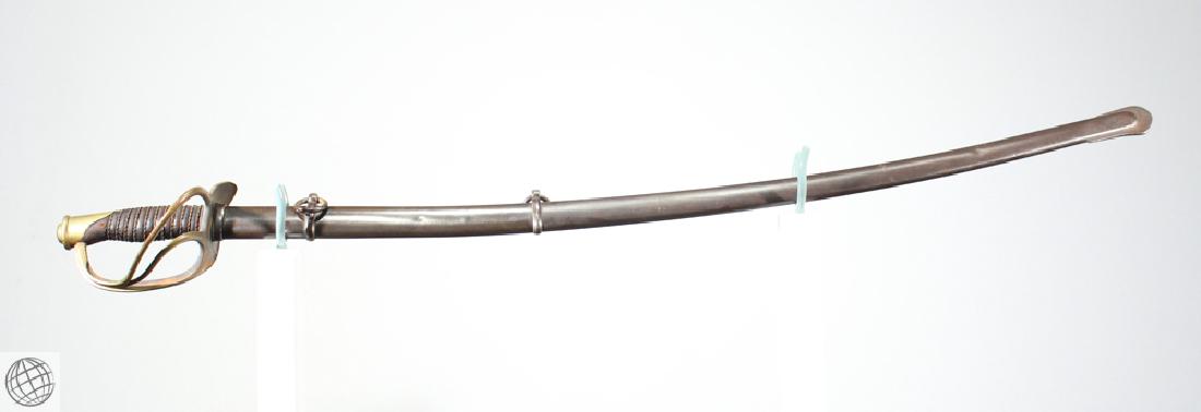 Ames Model 1860 CAVALRY SABER Scabbard Original Antique: Details: This Ames Model 1860 cavalry saber is presented together with its scabbard. Please attend our live sale to inspect this and many more rare and collectible firearms, edged weapons, and other C