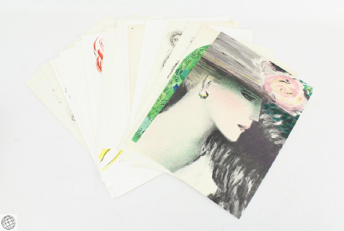 20Pcs Lithograph Plates By And After MIRO - CHAGALL -: Details: 20Pcs This lot consists of lithographic plates by and after Marc Chagall, Jean-Pierre Cassigneul and Joan Miro. Included are studies for Chagall's work on the Paris Opera ceiling, as well as 