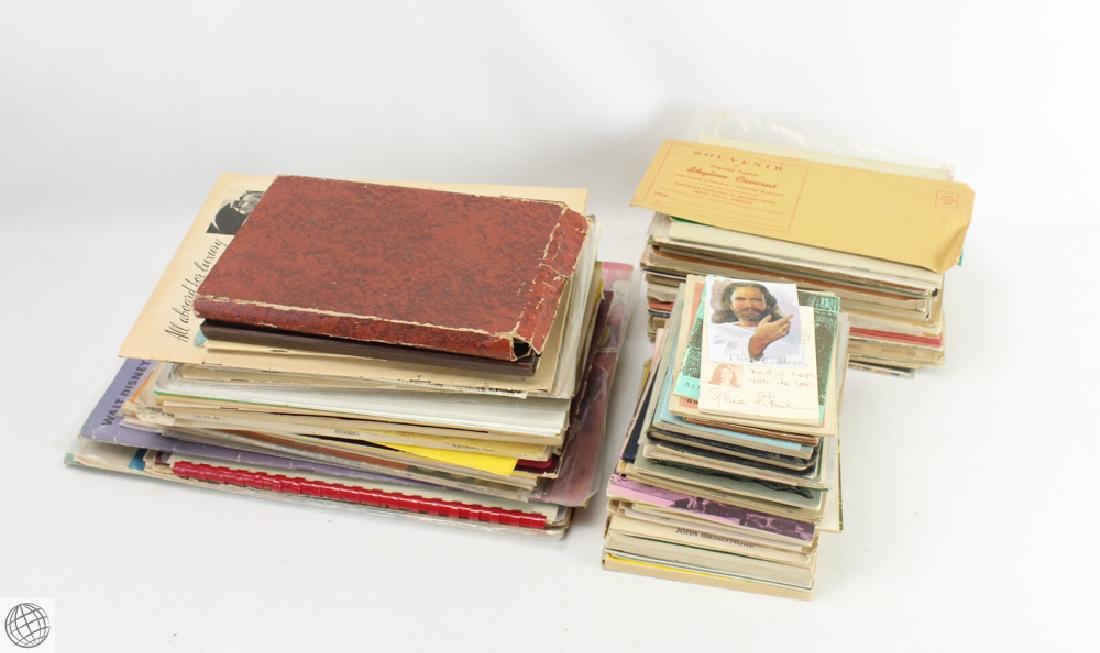 Large Quantity Art & Assorted ESTATE EPHEMERA: Details: This lot consists of a large quantity of antique and vintage estate ephemera, circa 1836-1990's, and includes a plethora of art, travel, masonic, and other ephemera and programs, theological 