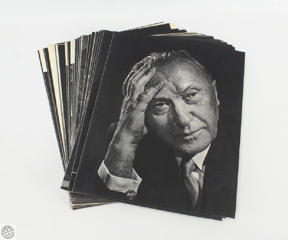 48Pcs Vintage Photogravure Portraits YOUSUF KARSH: Details: This lot comprises 48 vintage sheet-fed photogravure portraits by the inimitable photographer Yousuf Karsh. Notable subjects in this group include Dwight D. Eisenhower, Audrey Hepburn, Winsto