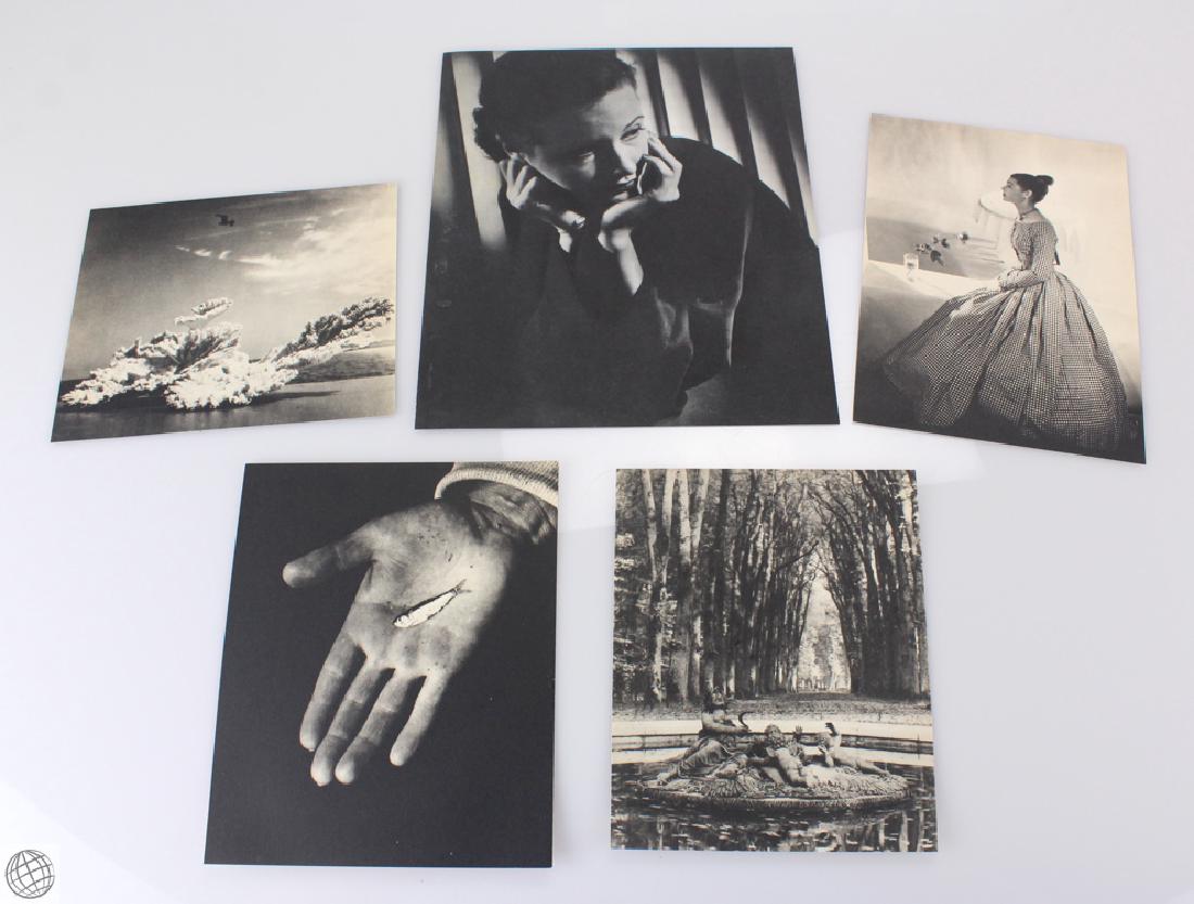 5Pcs C1930-1940s VINTAGE PHOTOGRAVURES Andre Kertesz: Details: This lot comprises five photogravures from the 1930s-1940s by Andre Kertesz, Aaron Siskind, Horst P. Horst, Ruth Bernhard, and Hy Hirsh. Subjects include nature, mountains, desert, and botan