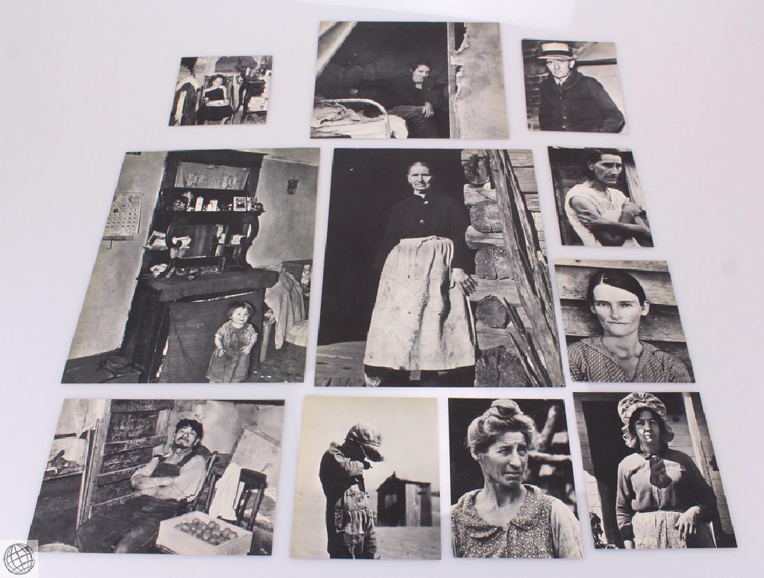 11Pcs C1930s WPA & FSA PORTRAIT PHOTOGRAVURES Great: Details: This lot comprises eleven 1930s WPA / FSA portrait photogravures, by photographers such as Walker Evans. The RA and FSA are well known for the influence of their photography program, 1935â�