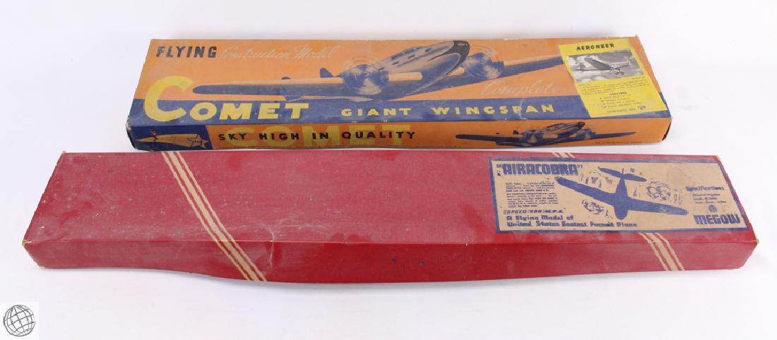 2Pcs Rare Vintage WWII ERA MODEL AIRPLANE KITS Balsa: Details: This lot consists of two rare vintage model airplane kits. This includes a rare vintage Comet Aeroneer kit in original box. "Sky High in Quality" according to the box. Also included is a rare