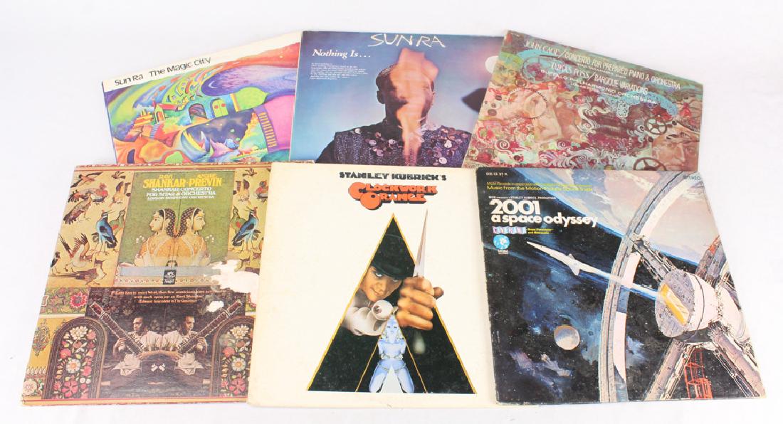 6Pcs Vintage Vinyl Albums KUBRICK SHANKAR SUN RA CAGE: Details: This group of vintage vinyl albums comes to us directly from an extensive private collection and features Sun Ra, Ravi Shankar, John Cage, and music from 2 Stanley Kubrick films. Many of the