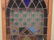 Gothic Arch Motif LARGE VINTAGE STAINED GLASS WINDOW - 3