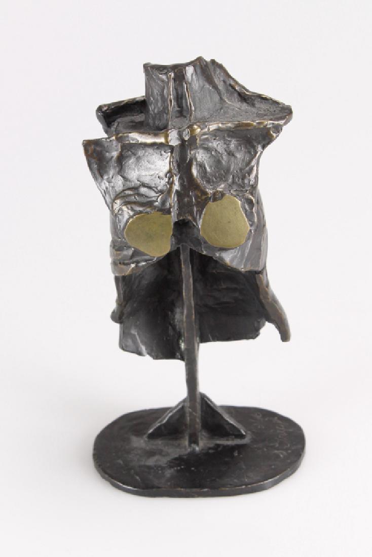 Figurative Abstract Expressionist SALVATORE GRIPPI: Details: This bronze figurative abstract sculpture bears the signature of its creator, notable New York School artist Salvatore Grippi, and is dated 1966. The piece stands approximately 9" tall at its