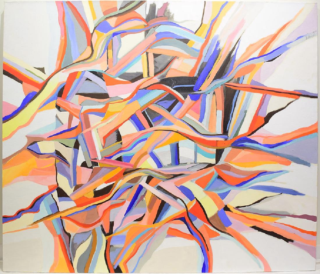 New York School SALVATORE GRIPPI 2010 Artist Signed: Details: New York School SALVATORE GRIPPI 2010 Artist Signed Original Large Format Abstract Expressionist Artwork Decorative Unique Ithaca Modern Art Painting This large format abstract painting on c