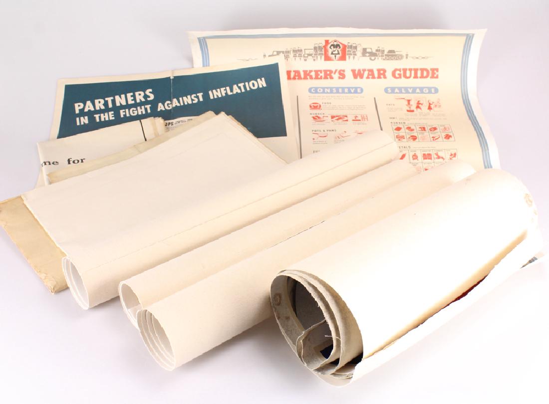 12pcs American History WORLD WAR II PROPAGANDA POSTERS: Details: 12pcs American History WORLD WAR II PROPAGANDA POSTERS c1942 Art Militaria Patriotism Nurses Women At Work War Bonds Save Homemaker's War Guide These 12 World War II propaganda posters come i