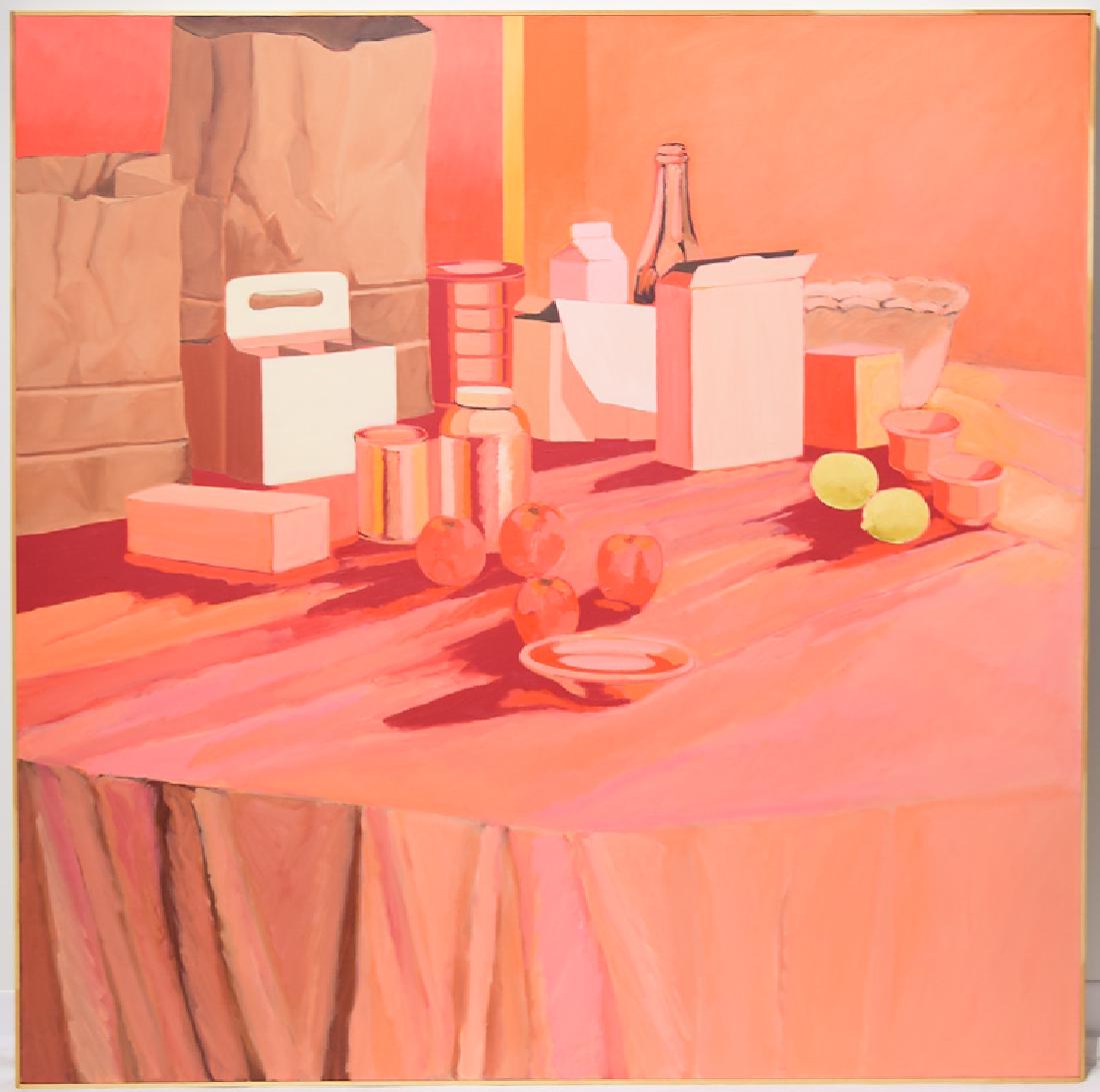 Still-Life Painting ORIGINAL SALVATORE GRIPPI OIL ON: Details: Still-Life Painting ORIGINAL SALVATORE GRIPPI OIL ON CANVAS 1984 Artist Signed Pop-Expressionist New York School Ithaca College NY Unique Artwork This pop-expressionist still-life oil paintin