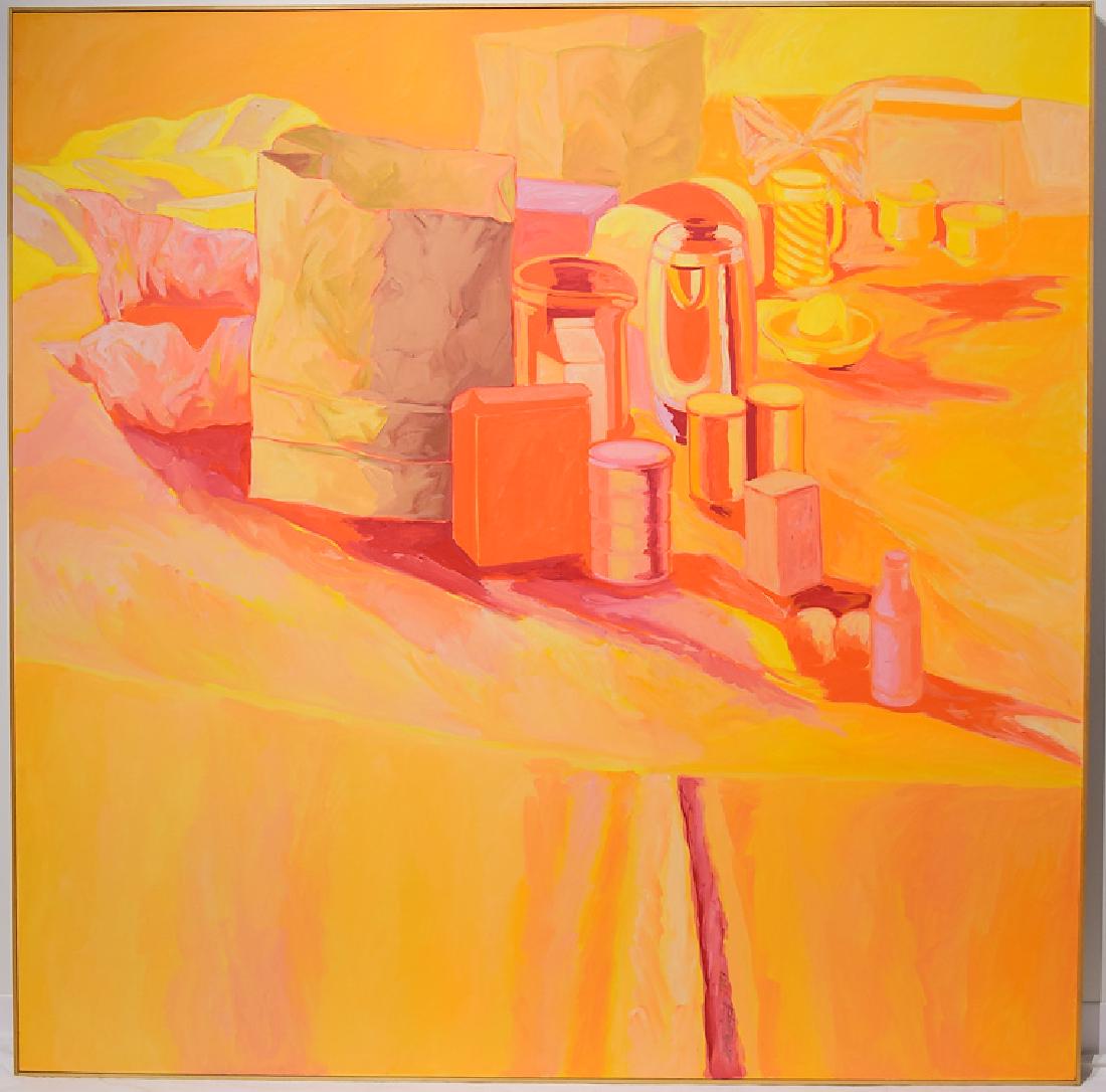 Still-Life Painting SALVATORE GRIPPI POP-EXPRESSIONIST: Details: Still-Life Painting SALVATORE GRIPPI POP-EXPRESSIONIST OIL ON CANVAS 1981 Artist Signed New York School Original Artwork Unique Ithaca NY Art This pop-expressionist still-life oil painting o