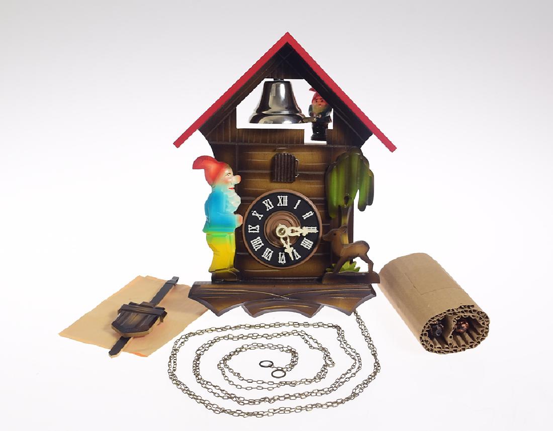 Vintage Cuckoo Clock REGULA MOVEMENT ONE-DAY CUCKOO: Details: Vintage Cuckoo Clock REGULA MOVEMENT ONE-DAY CUCKOO CLOCK W/ ELF BELL RINGER c1965 Mint Condition Decorative Collectible Mechanical Clock Maker: Regula Movement History of Maker: Regula is on