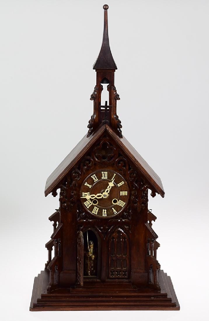 Antique Monk Clock PHILIP HAAS & SOHNE 1885 Two Bells: Details: Antique Monk Clock PHILIP HAAS & SOHNE 1885 Two Bells Anglican Time Black Forest Cuckoo Clocks German Mechanical Clock Decorative Collectible Maker: Philip Haas & SohneHistory of Maker: The