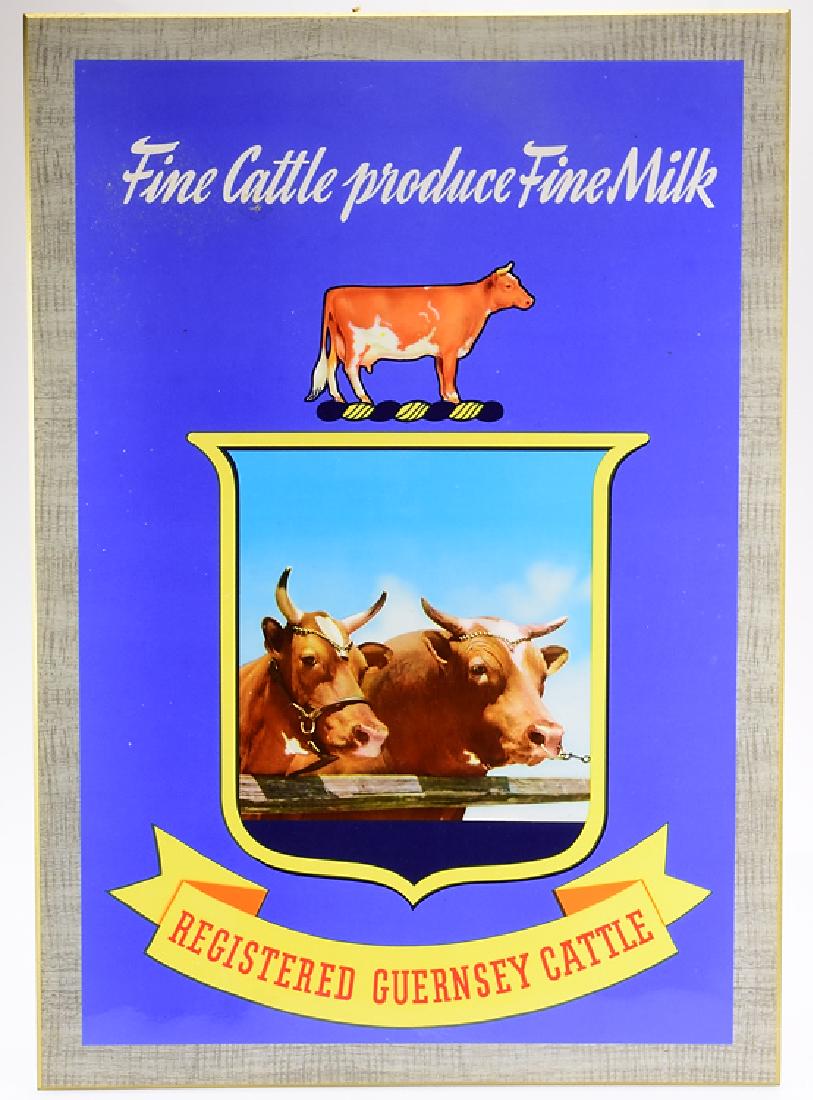 Promotional GUERNSEY CATTLE MILK ADVERTISEMENT Golden: Details: Promotional GUERNSEY CATTLE MILK ADVERTISEMENT Golden Guernsey Original Packaging Agricultural Dairy Cow & Bull Image Color Poster Marketing Farm Home This lot consists of a new Guernsey milk