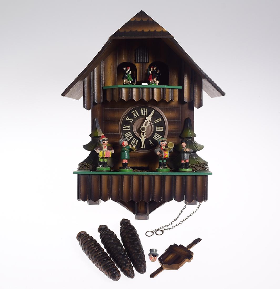 Vintage Collectible Clock CUCKOO CLOCK GERMAN BLACK