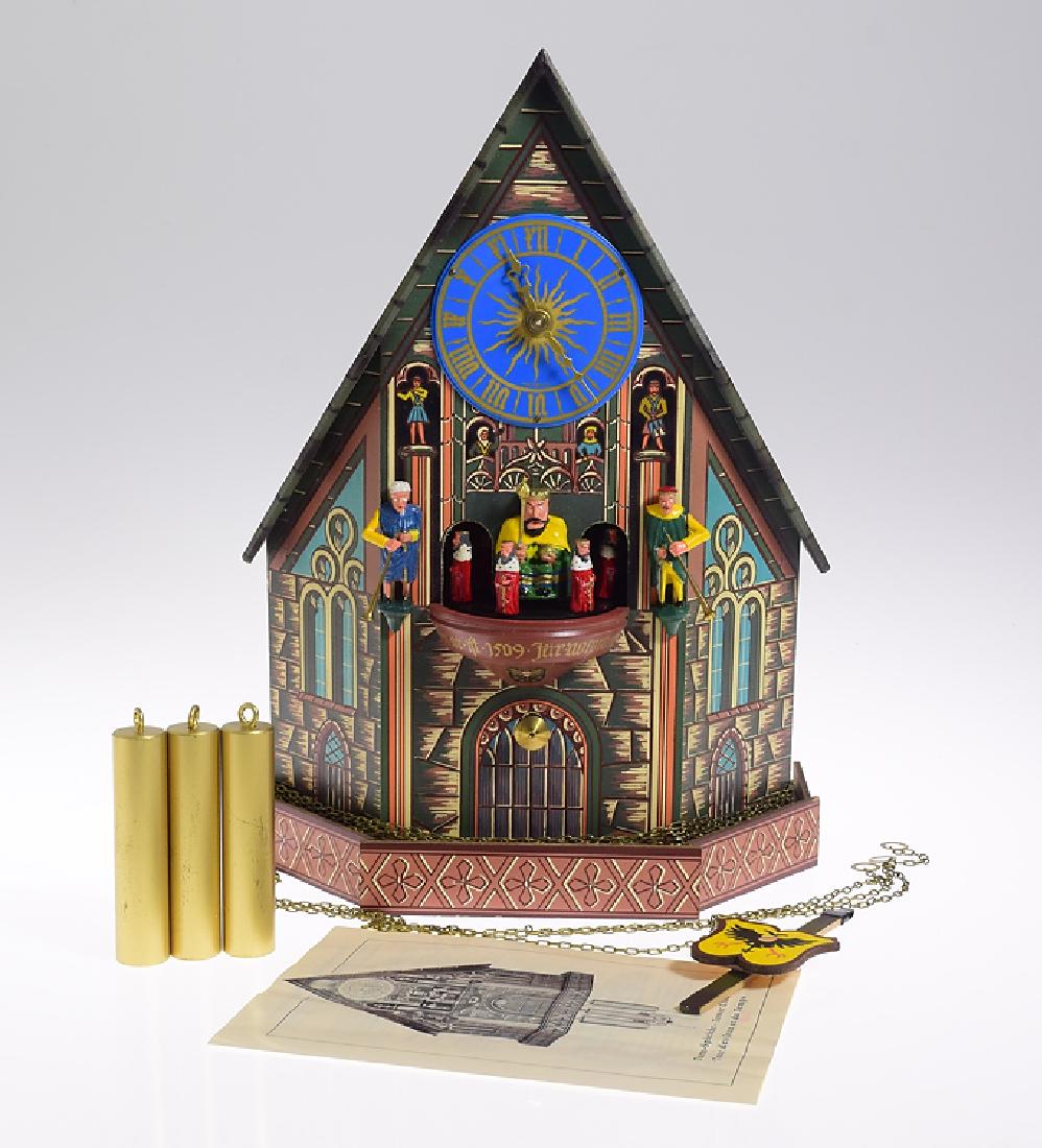 Vintage Tower Clock SCARCE BLACK FOREST CLOCK EMIL: Details: Vintage Tower Clock SCARCE BLACK FOREST CLOCK EMIL SCHMECKENBECHER REGULA MINT CONDITION MUSICAL CAROUSEL CLOCK 1971 German Decorative CollectibleMaker: Emil Schmeckenbecher/Regula MovementH