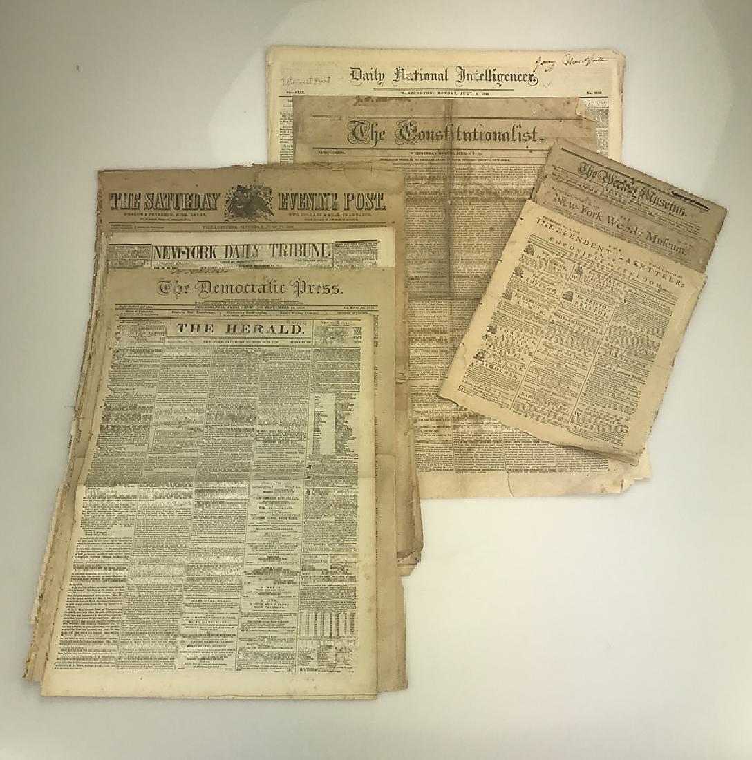 8pcs Collectible Antique Newspapers AMERICAN HISTORY & (1 of 11)