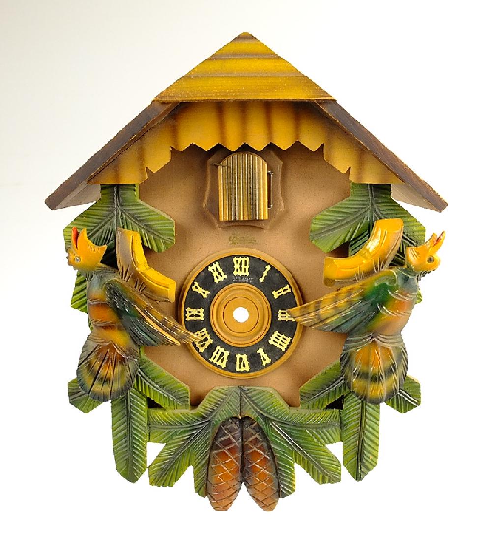 Cuckoo Clock Vintage BEKA BLACK FOREST GERMANY CUCKOO: Details: Cuckoo Clock Vintage BEKA BLACK FOREST GERMANY CUCKOO CLOCK CERAMIC FIGURE PENDULUMS c1955 Restoration Project Decorative Clock Maker: BekaHistory of Maker: UnclearCountry of Origin: G