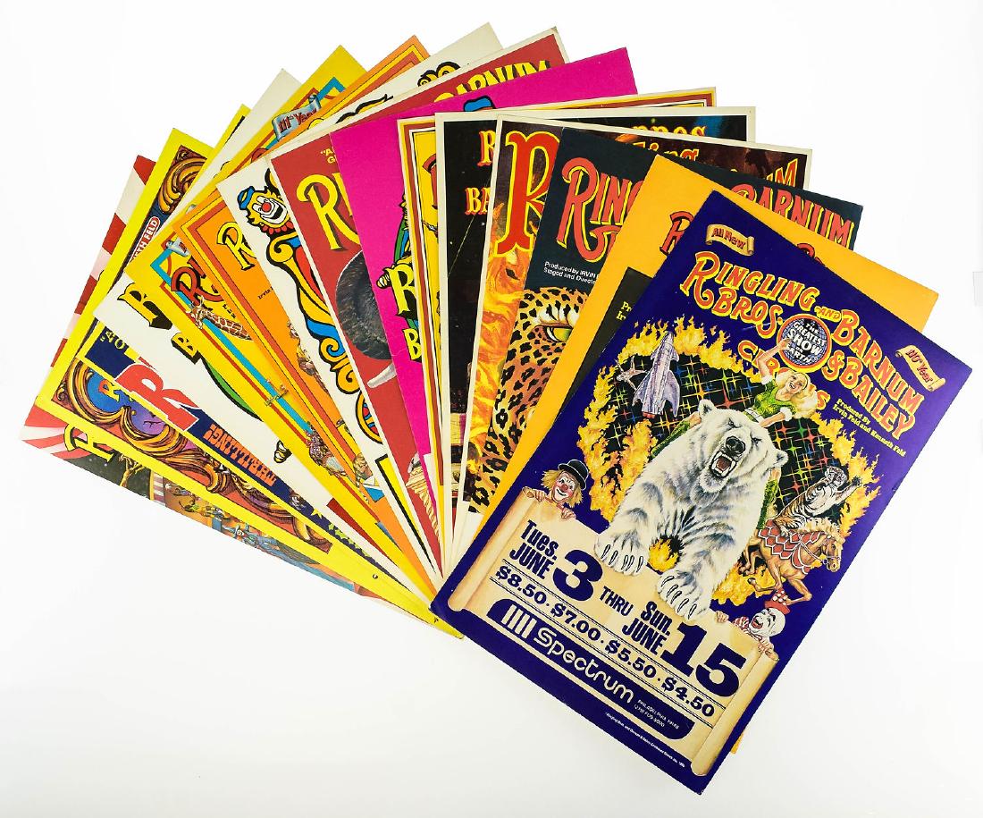 15Pcs Circus Memorabilia VINTAGE RINGLING BROS AND: Details: 15Pcs Circus Memorabilia VINTAGE RINGLING BROS AND BARNUM & BAILEY CIRCUS POSTERS c1970-c1980 Poster-Board Signs Arena Binghamton NY Hershey Park PA Met Center Broom County Arena Onondaga Cou